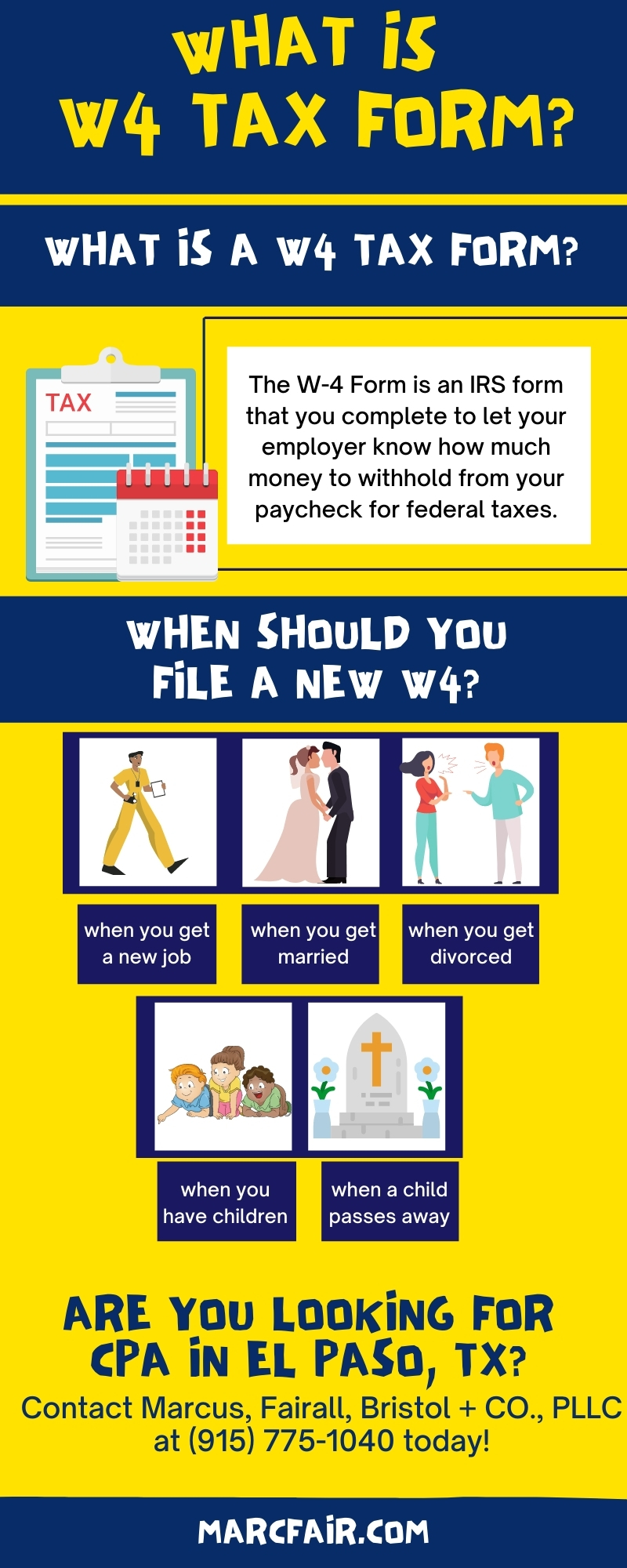 What is a W4 Tax Form? Marcus, Fairall, Bristol + Co., PLLC